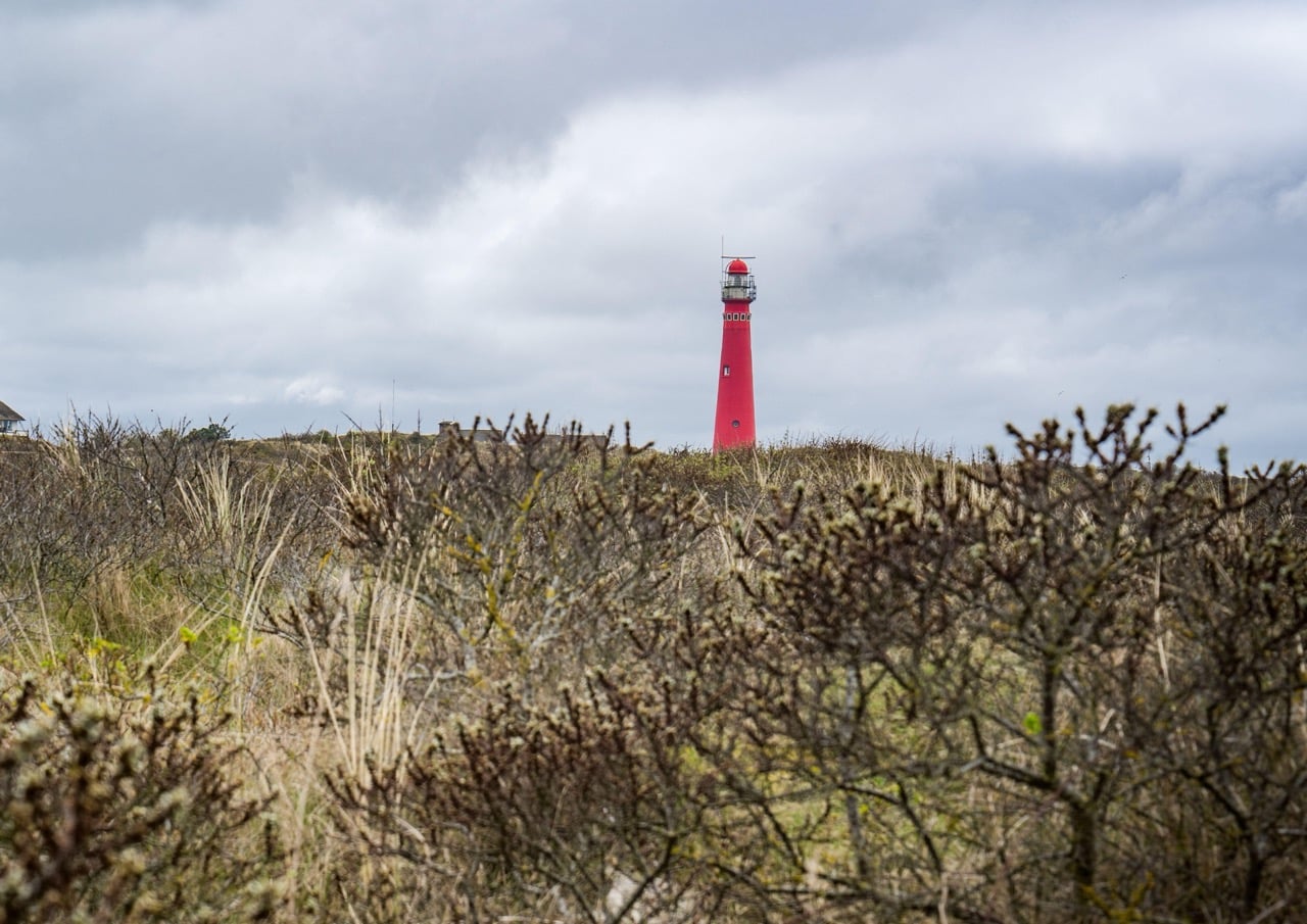 Vuurtoren Schiermonnikoog, cultureel wandelen door de duinen.